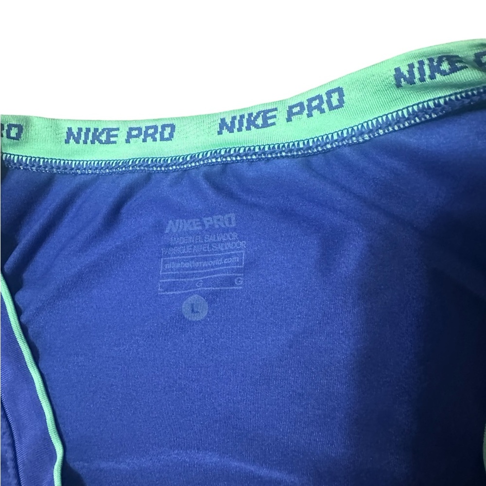 Nike Pro Dri-FIT Blue Tank Dress Athletic Sleeveless V-Neck Size Large - Picture 2 of 5